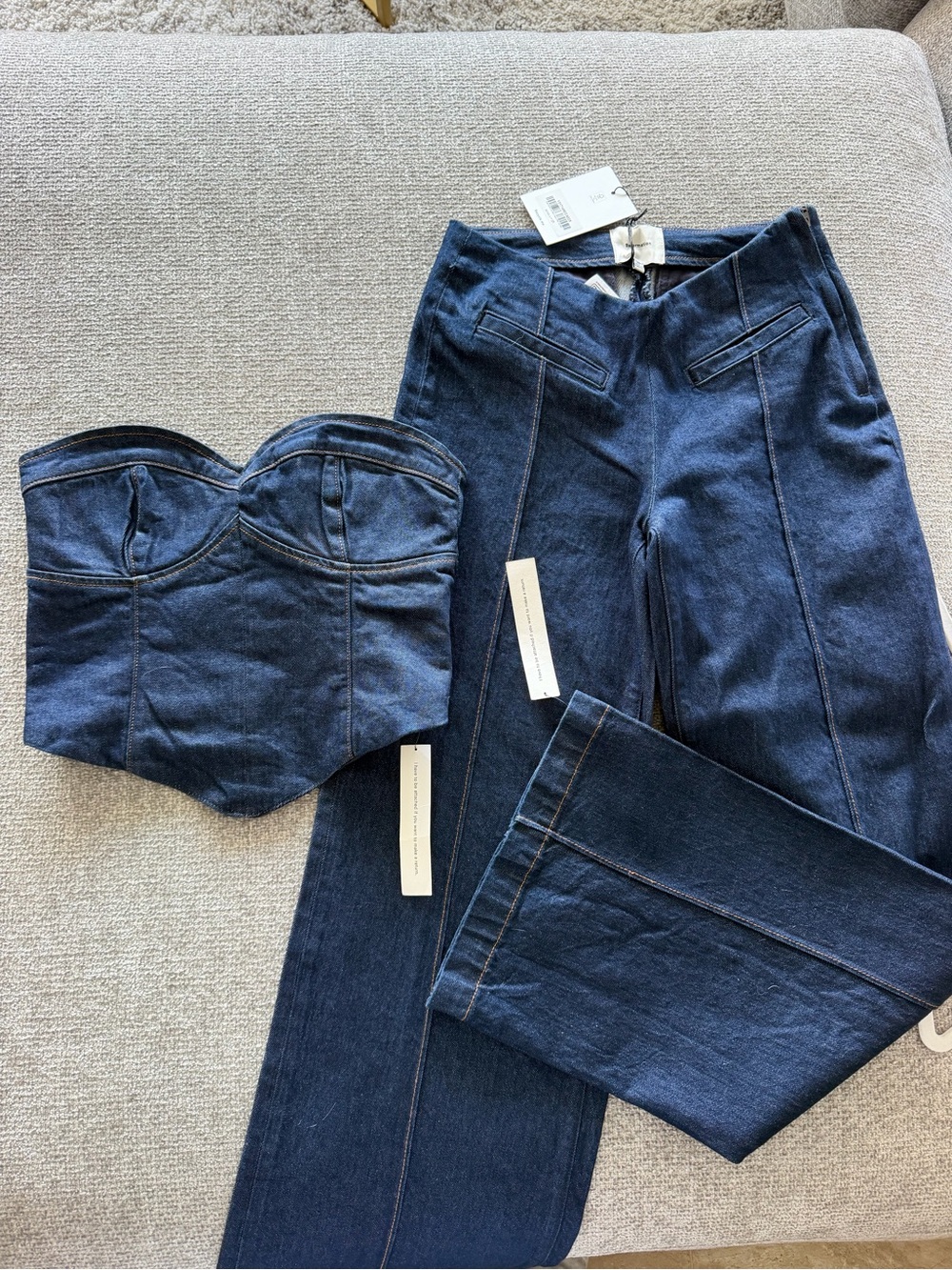 Reformation Jean top and bottom set